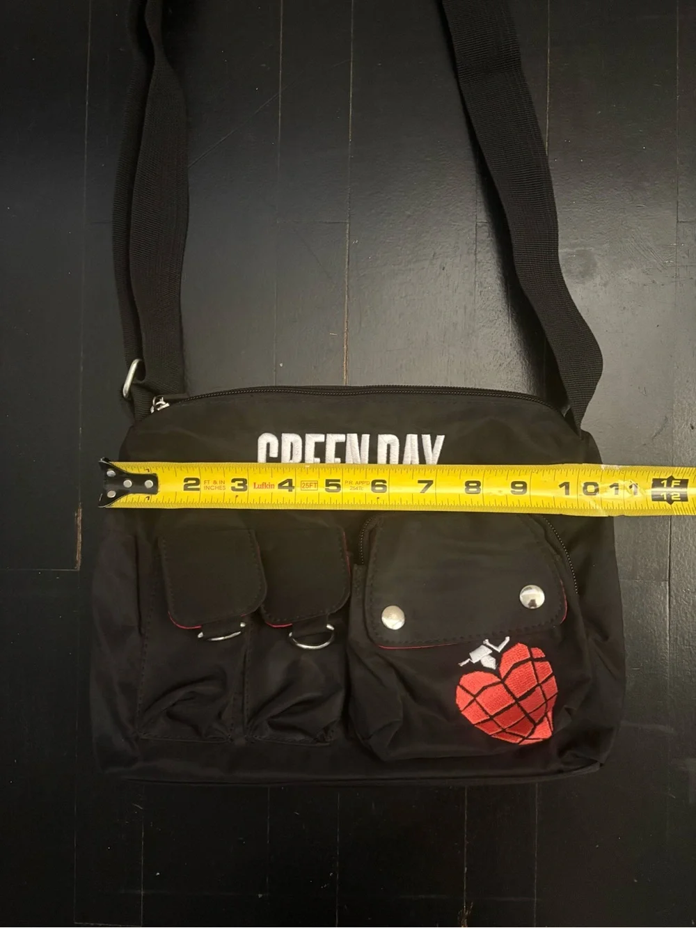 Vintage 2004 GREEN DAY American Idiot Era Messenger Bag Punk Rock Band Y2K